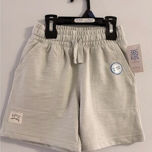 Kids Light Gray Knit Drawstring Shorts. New w/Tags. 365 Kids Garanimals brand